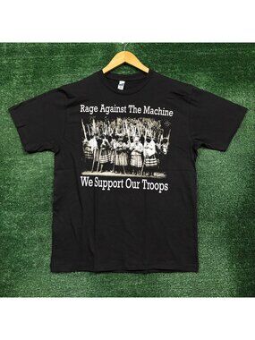 Rage Against the Machine We Support Our Troops Heavy Metal Band T-Shirt Large